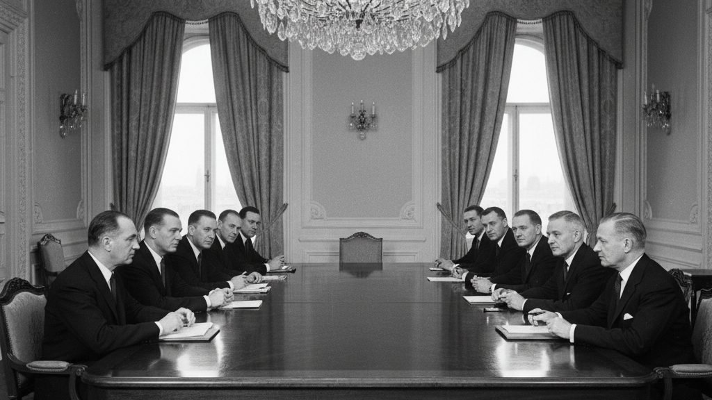 Diplomatisches Treffen im Kreml 1955